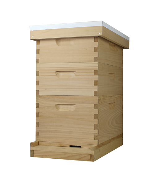 8 Frame Langstroth Beehive (1 Deep Box & 2 Medium Boxes)