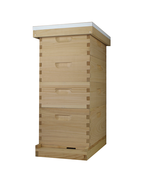 8 Frame Langstroth Beehive (1 Deep Box & 3 Medium Boxes)