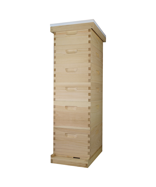 8 Frame Langstroth Beehive (2 Deep Boxes & 4 Medium Boxes)